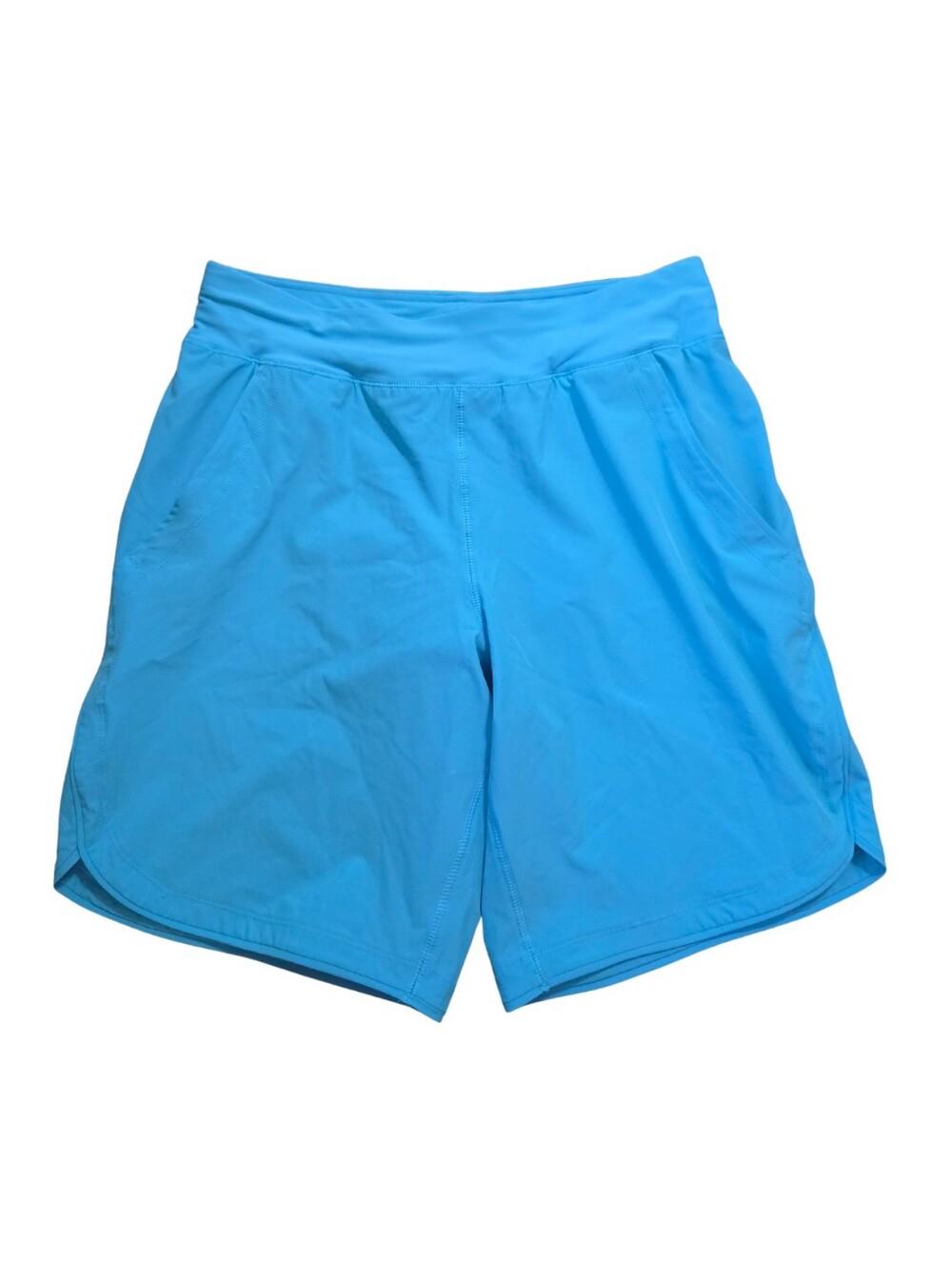 Lands' End Sunshade UPF 50 9" Board Shorts With Panty Womens 8 Swim Blue Pockets